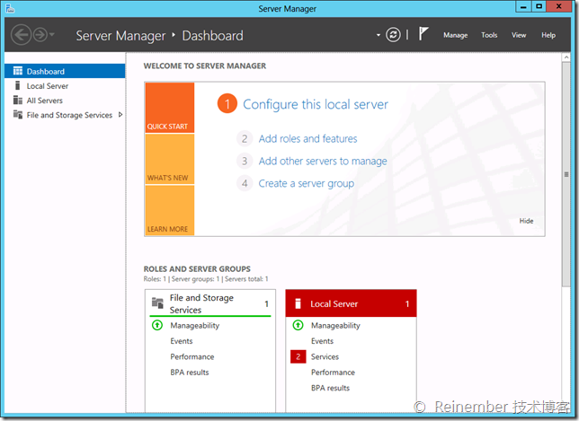 Windows Server 2012服務器管理器圖文詳解