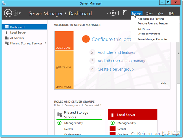 Windows Server 2012服務器管理器圖文詳解