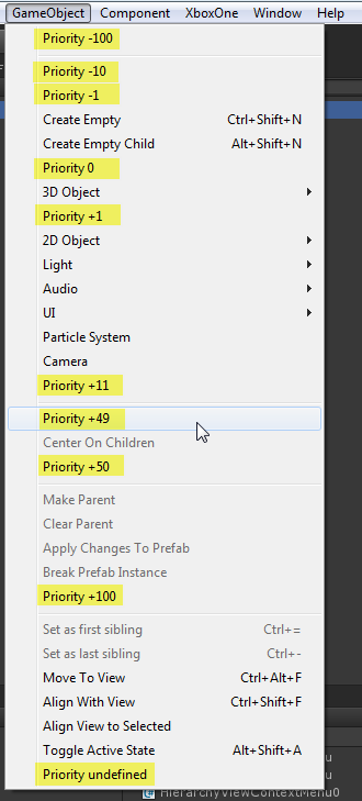 Unity擴展Hierachry的右鍵菜單