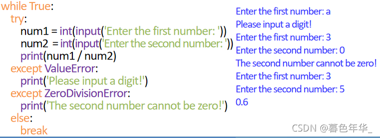 Python之捕捉異常詳解