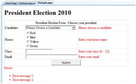 ASP.NET 驗證器
