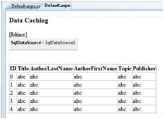 ASP.NET 數據緩存