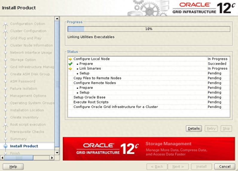 Oracle 12c Release 2 RAC 安裝 Oracle Linux 7